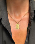 TELL ME OF ALL YOUR LUCKS AND LOSSES, LOVE // VINTAGE LUCKY 13 SCROLL CHARM