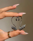 OF BLACK SWANS AND MIDNIGHT WATERS // LALIQUE DIAMOND EARRINGS