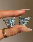 AND THEN IT DAWNED ON ME; I HAVE EVERYTHING I NEED TO BE SET FREE // VINTAGE AQUAMARINE AND DIAMOND CLIPS/EARRINGS