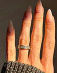 I'LL WALK THE LINE FOR YOU // VINTAGE DIAMOND BAGUETTE STACKING BAND
