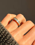 I'LL WALK THE LINE FOR YOU // VINTAGE DIAMOND BAGUETTE STACKING BAND