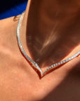 V IS FOR // VINTAGE BAGUETTE TENNIS NECKLACE