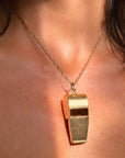 SIT. STAY. GOOD BOY // VINTAGE XL GOLD WHISTLE
