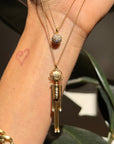 DISCO DIANE // ARTICULATED FEMALE FIGURE NECKLACE 
