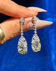 QUEEN FOR A DAY IN MY BATHROBE, MY GARDEN, MY BATHTUB AT NOON // 10.06CT OLD MONE CUUT DROP EARRINGS