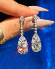 QUEEN FOR A DAY IN MY BATHROBE, MY GARDEN, MY BATHTUB AT NOON // 10.06CT OLD MONE CUUT DROP EARRINGS