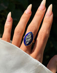 DRIFTING AWAY ACROSS THE NIGHT SKY // GEORGIAN 'BAGUE AU FIRMAMENT' RING