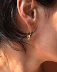 DON'T WORRY, I'VE GOT YOU // 18K GOLD SAFETY PIN EARRING