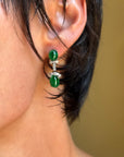 THERE WAS SPLENDOR, SPLENDOR ALL AROUND // VINTAGE EMERALD AND DIAMOND EARRINGS