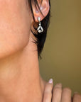I KEPT THE FLOWERS YOU GAVE ME TO REMEMBER YOU BY // VINTAGE DIAMOND FLOWER EARRINGS