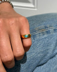 A RISING TIDE LIFTS ALL SHIPS AND I'M TAKING YOU WITH ME // BRAZILIAN PARAIBA AND 22K GOLD PINKY RING