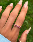 THE FRUIT BURST OVER MY TONGUE AND I FELT LIKE A CHILD AGAIN // VINTAGE RUBY BAR RING