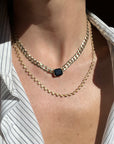 THE MIDNIGHT RIDER CURB CHAIN // SAPPHIRE