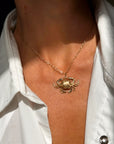 BE GENTLE WITH ME, I'M SOFTER THAN I SEEM // CANCER CRAB GOLD CHARM
