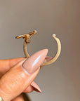 OH, THE STORIES WE WILL TELL, YOU AND ME // LARGE 18K GOLD CHARM HOLDER
