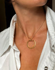 OH, THE STORIES WE WILL TELL, YOU AND ME // LARGE 18K GOLD CHARM HOLDER