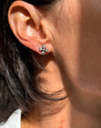 EVENING PRIMROSES AND MORNING KISSES, DARLING // ANTIQUE OLD MINE CUT DIAMOND CLUSTER STUDS
