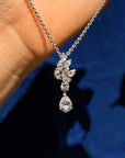 DO YOU THINK THE WIND DELIGHTS IN PATTERN MAKING? // VINTAGE DIAMOND CLUSTER DROP NECKLACE