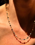 EVERYTHING SEEMS TO CATCH THE LIGHT WHEN YOU ARE AROUND // LIGHT BURSTING LAYERING CHAIN