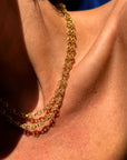 IN THE SECRET PLACES YOU WRAPPED AROUND ME // 22K GOLD EXTRA LONG GUARD CHAIN