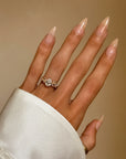 IT'S ALWAYS BEEN YOU AND ME FOR ETERNITY // PEAR DIAMOND AND ETERNITY SYMBOL ENGAGEMENT RING