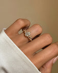 IT'S ALWAYS BEEN YOU AND ME FOR ETERNITY // PEAR DIAMOND AND ETERNITY SYMBOL ENGAGEMENT RING