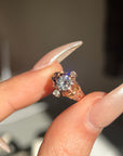 THE JANE RING // VICTORIAN THREE STONE NORTH SOUTH RING