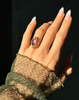 INSIDE THE LOOKING GLASS EVERYTHING I WANTED WAS REFLECTED RIGHT BACK TO ME // ART NOUVEAU AMETHYST RING