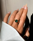 YOU'RE JUST SUCH A JOY, I DON'T KNOW HOW ELSE TO DESCRIBE IT // CABACHON EMERALD RING IN 18K GOLD
