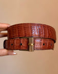 GET ON AND HOLD ON TIGHTLY // VINTAGE HARLEY BALDWIN BELT WITH 18K GOLD BUCKLE