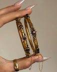 A PAIR, A LOVELY PAIR WE ARE // VICTORIAN GARNET BANGLES