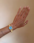 OF CLEAR OPEN SKIES AND CALM BLUE WATERS // 1990'S VINTAGE HARD STONE DIAL ROLEX JADEITE