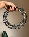 OF VENUS AS THE MOON LIGHTS UP THE DARK, UNDULATING WAVES // TAHITIAN PEARL AND SILVER COLLAR