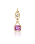 ROSES IN MY CHEST, ROSES AT MY FEET, ROSES IN THE SOFTNESS OF YOUR LIPS // ONE OF A KIND PINK SAPPHIRE PENDANT