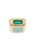 A LONG ROAD AHEAD BUT IT'S LOOKING MIGHTY FULL OF POSSIBILITIES // ANTIQUE EMERALD IN 22K GOLD PINKY RING