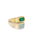 A LONG ROAD AHEAD BUT IT'S LOOKING MIGHTY FULL OF POSSIBILITIES // ANTIQUE EMERALD IN 22K GOLD PINKY RING