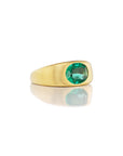BABY, WHAT A BEAUTIFUL RIDE THIS LIFE IS // 22K GOLD AND EMERALD PINKY RING
