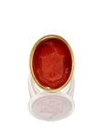 VENTURE AND GAIN // ANTIQUE WAX SEAL SIGNET RING