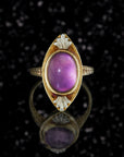 INSIDE THE LOOKING GLASS EVERYTHING I WANTED WAS REFLECTED RIGHT BACK TO ME // ART NOUVEAU AMETHYST RING