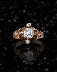 THE JANE RING // VICTORIAN THREE STONE NORTH SOUTH RING