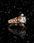 THE JANE RING // VICTORIAN THREE STONE NORTH SOUTH RING