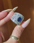 YOU BETTER BELIEVE I TAKE UP A LOT OF SPACE AND I DESERVE IT // MASSIVE DIAMOND AND SAPPHIRE CIGAR BAND