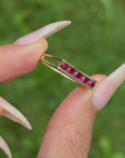 THE FRUIT BURST OVER MY TONGUE AND I FELT LIKE A CHILD AGAIN // VINTAGE RUBY BAR RING