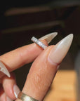 OH IT IS PERFECT, ISN'T IT? // SZ 4.25 CARRE CUT ETERNITY BAND