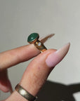 YOU'RE JUST SUCH A JOY, I DON'T KNOW HOW ELSE TO DESCRIBE IT // CABACHON EMERALD RING IN 18K GOLD