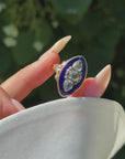 DRIFTING AWAY ACROSS THE NIGHT SKY // GEORGIAN 'BAGUE AU FIRMAMENT' RING