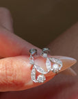 I KEPT THE FLOWERS YOU GAVE ME TO REMEMBER YOU BY // VINTAGE DIAMOND FLOWER EARRINGS
