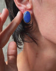 I CAN FIND MOMENTS THAT SPARKLE NO MATTER WHERE I GO // VINTAGE LAPIS EARRINGS IN 18K GOLD