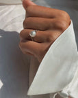 THE WAY THE PEARLS WARMED AGAINST HER SKIN // ANTIQUE NATURAL BAROQUE PEARL RING
