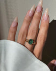 YOU'RE JUST SUCH A JOY, I DON'T KNOW HOW ELSE TO DESCRIBE IT // CABACHON EMERALD RING IN 18K GOLD